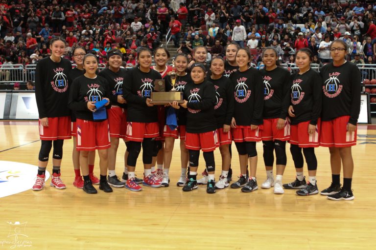 Photo by Kellie Spangler/Spanglerpics.comThe Holbrook High School Lady Roadrunners made it all the way to the state championship game before wrapping up the season with a 46-33 loss to the Page Sand Devils. The team under Coach Greg Perkins had a stellar year, finishing with a 26-5 season.
