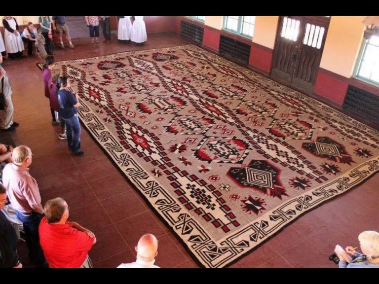 Photos by Dan LutzickThe beauty and craftsmanship of the Hubbell Rug was on display last week at the Route 66 Museum in Winslow.
