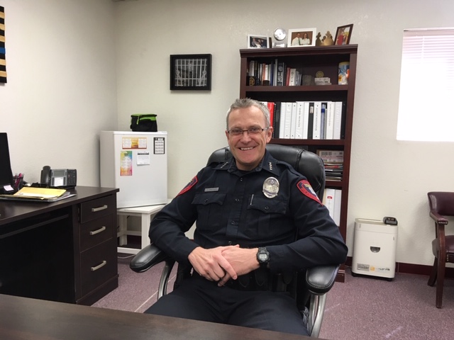 Photo by Linda KorHolbrook Police Chief (pictured) has outlined some goals for his department with a focus on customer service and accountability.
