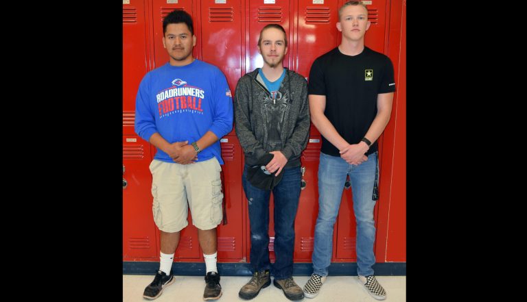 Photo courtesy of Holbrook High SchoolHolbrook High School students competing in the Skills USA competition included (left to right) Wallace Joe, Tyler Cundiff and James Wilkinson.