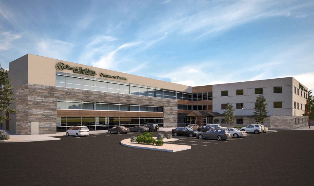 This sketch shows the planned expansion for Summit Healthcare in Show Low.