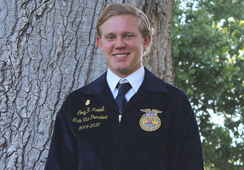 Photo by Toni GibbonsArizona State FFA Vice President At Large Cody Rowell.