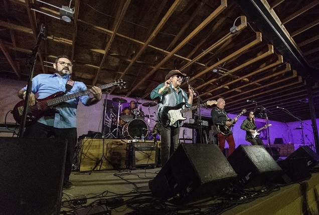 Photo by Mark HamiltonWinslow celebrated the Standin’ on the Corner Festival last Saturday with music and events that entertained the thousands of people that attended. Here the Eagles cover band One of These Nights got the crowd up and dancing.
