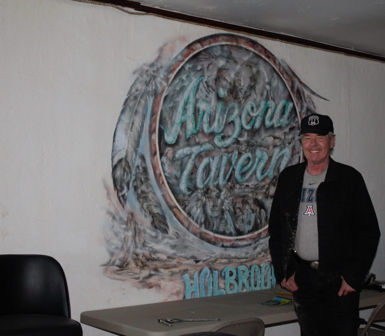 Photo by China CassidyDavid Heward (pictured) said he and his brother Ed Heward will be preserving as much of the existing art in the building as possible, like the wall painting displaying the name of the Arizona Tavern.