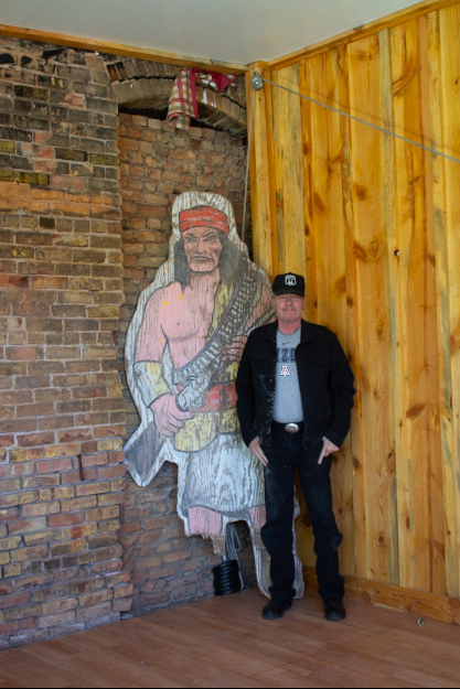 Photo by China CassidyMore art that was in the Tavern and will be displayed according to David Heward (pictured) who says he believes the painting is more than 75 years old.