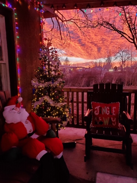 Christmas sunset