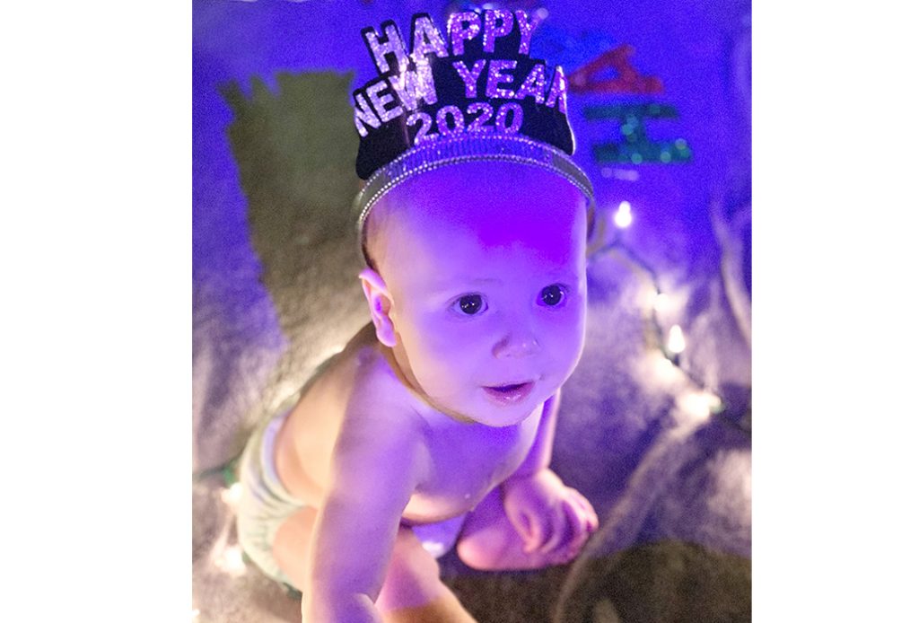 Photo by Chea CavinThe New Year is here and brings with it the hope of a prosperous and happy year. Eight-month-old Haysen Cavin (pictured) is ready to celebrate the New Year with his parents Chea and Kody Cavin from Winslow.