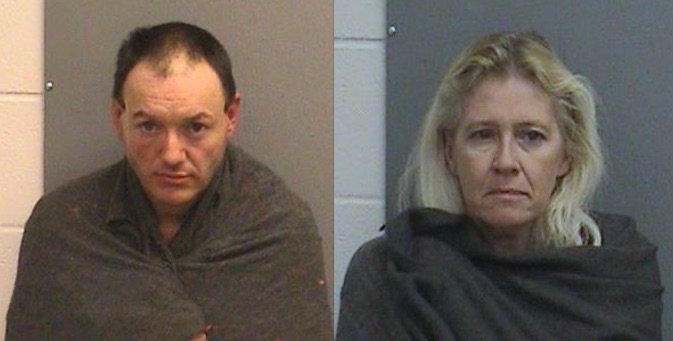 Photo courtesy of Navajo County Sheriff’s OfficeJoshua Larose (left) and Jolene Parker (right) of Snowflake were arrested following a traffic stop.