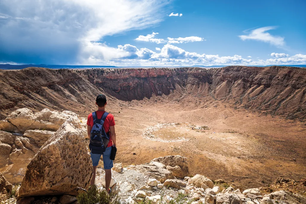 Photo courtesy of Meteor CraterMeteor Crater, the best-preserved impact site on Earth, is now open for visitors to come and enjoy.