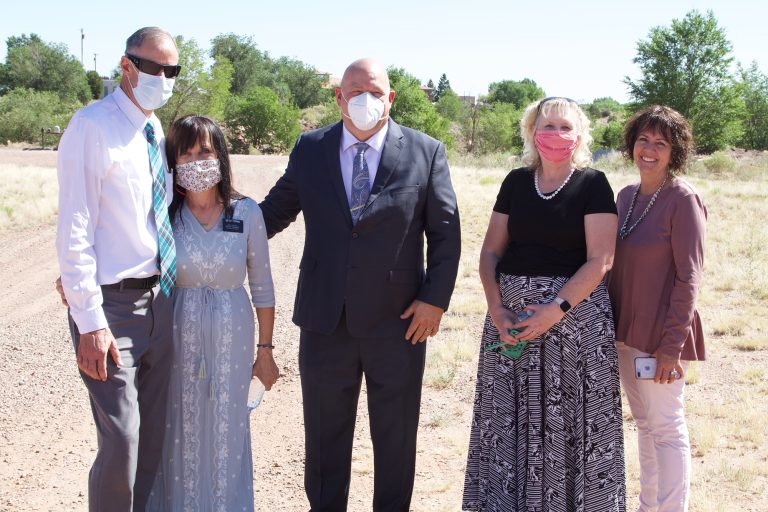 Photos courtesy of Keith WestThose helping out with the commodities delivery included (left to right) Gary and Darlene Perkins, Alan DeWitt, LaWana Mills and Leiann Fish.