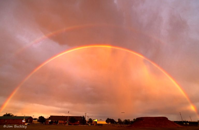 Photo by Jim BuckleyWinslow residents looked to the east last Tuesday evening to see a double rainbow. The phenomenon lasted approximately 15 minutes and followed a short, much needed rain shower.