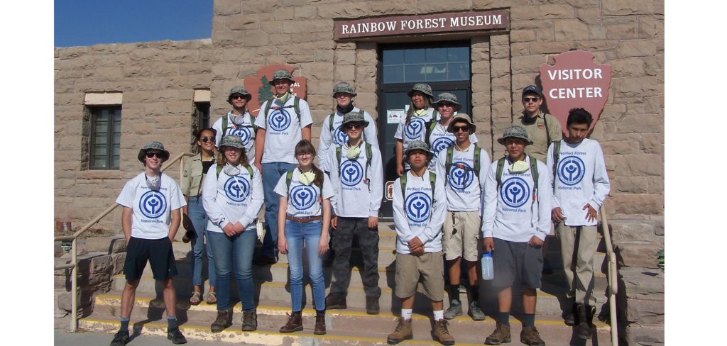 Photo courtesy of the Youth Conservation CorpsLocal youth took part in this summer’s Youth Conservation Corps at the Petrified Forest National Park.