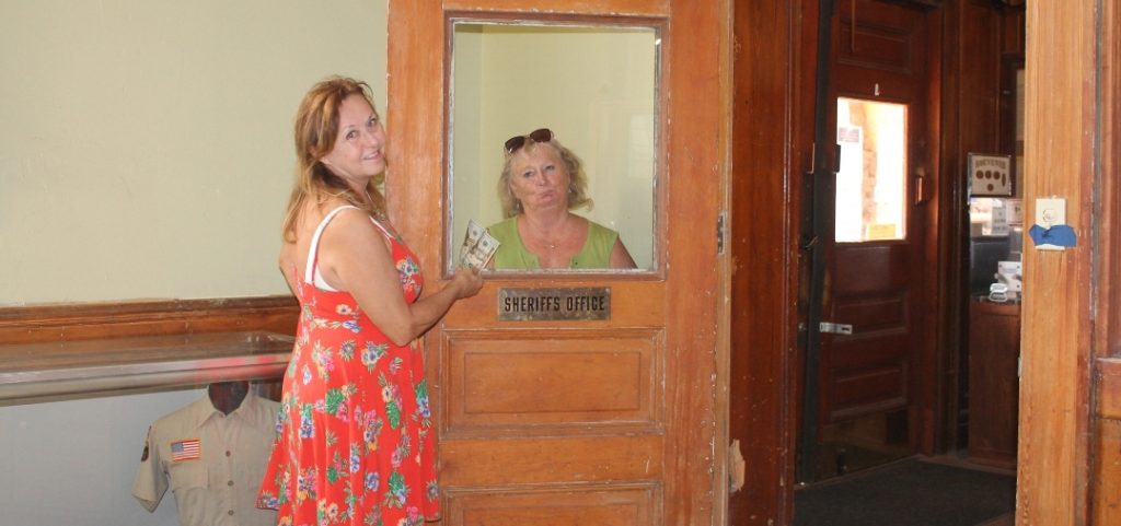 Photo by China CassidyThe Historic Navajo County Courthouse Museum and Visitors Center has been around for over a century and as the first jail and courthouse in the county, has seen many visitors come and go. Lifelong friends Deb Labo (Left) of Tucson and Lisa Khon (right) of Templeton, Florida, stopped by the museum and enjoyed some of the exhibits while taking a trip to honor an old friend who passed away last year.