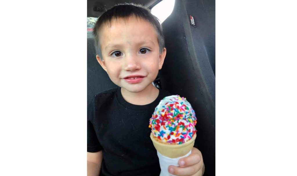 Photo courtesy of Mae WhiteUzziah Valero, 4, of Holbrook found the Dairy Queen rock that earned him an ice cream cone as part of a local activity where community members have been hiding rocks they painted for others to find while out and about. Lately, businesses such as Carquest, Hatch’s Corner Gas Station, Pizza Hut, Mr. Maestas Restaurant and many others, have gotten in on the action and hid rocks of their own with incentives for returning the rocks to be re-hid for the next person.