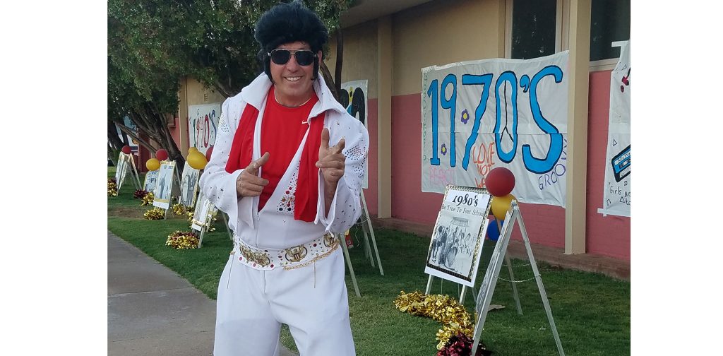 Photos by L. ParsonsPhoto by L. ParsonsWinslow High School celebrates Homecoming through the Decades with an appearance from Elvis (Jason Hendricks).