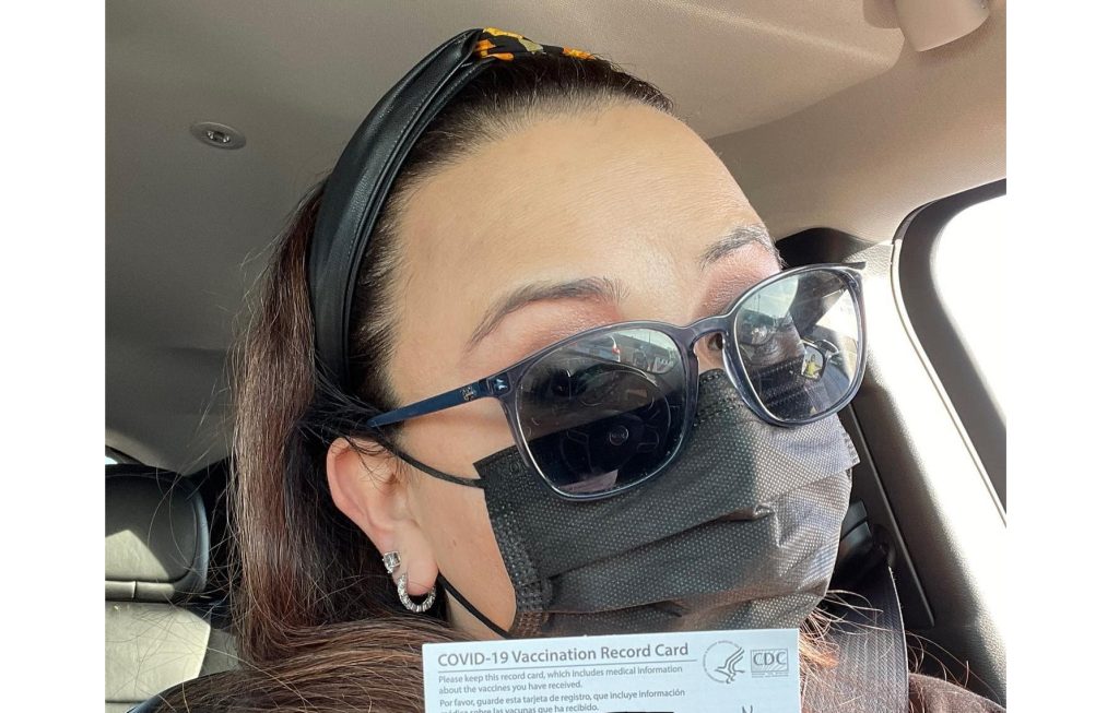 Photo by Nicole LopezLittle Colorado Medical Center labor and delivery nurse Nicole Lopez (pictured) received her second dose of the COVID 19 vaccine.