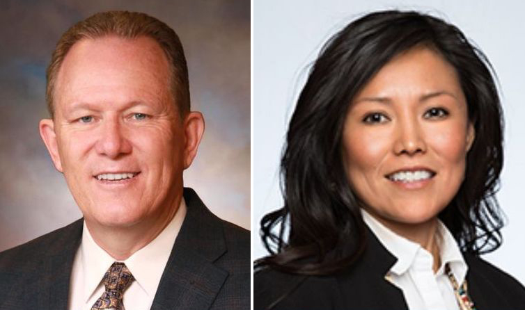 Photo by Navajo CountyDistrict IV Supervisor Daryl Seymore (left) was elected to serve as chairman of the Navajo County Board of Supervisors for 2021 and District V Supervisor Dawnafe Whitesinger (right) will serve as vice chairman.