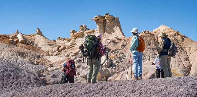 Photo by Gary GrubeThe Blue Mesa Walkabout is one of the scenic hikes that will be available at the Petrified Forest National Park this month.