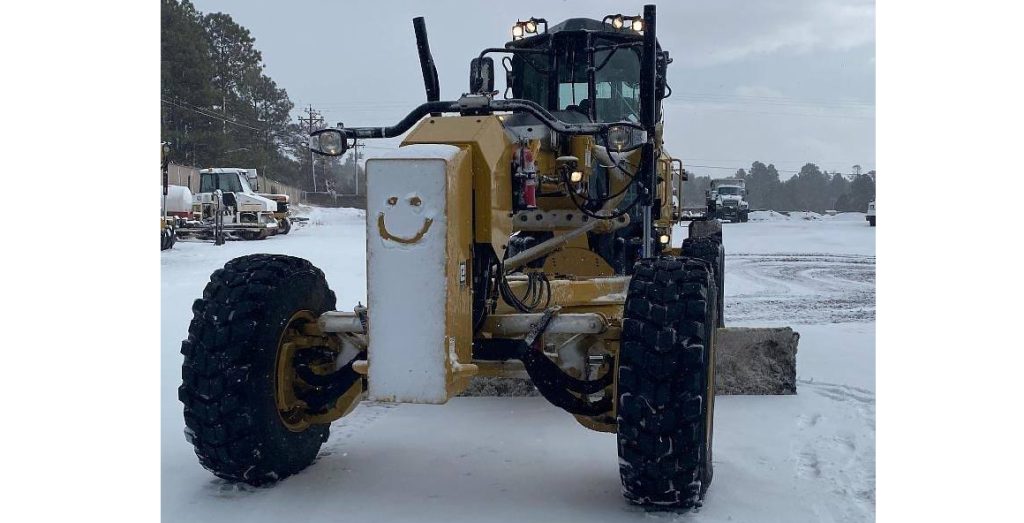 Photo by Navajo County Public WorksNavajo County received its first real snowfall of the year last week with Winslow measuring under two inches and Holbrook and Joseph City accumulated closer to two inches. More snowfall is expected in the coming days.