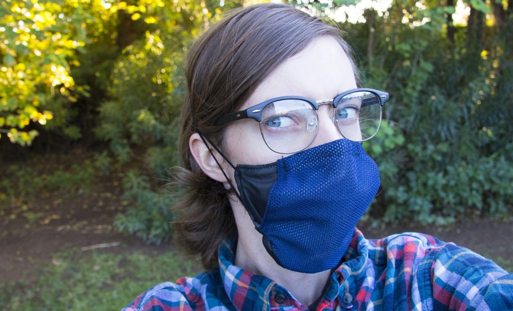 Photo courtesy of ASU Luminosity LabASU Luminosity Lab’s FloeMask is designed to promote an antifogging and cooling mask experience. Developers hope comfortable masks will eliminate one objection to wearing them.