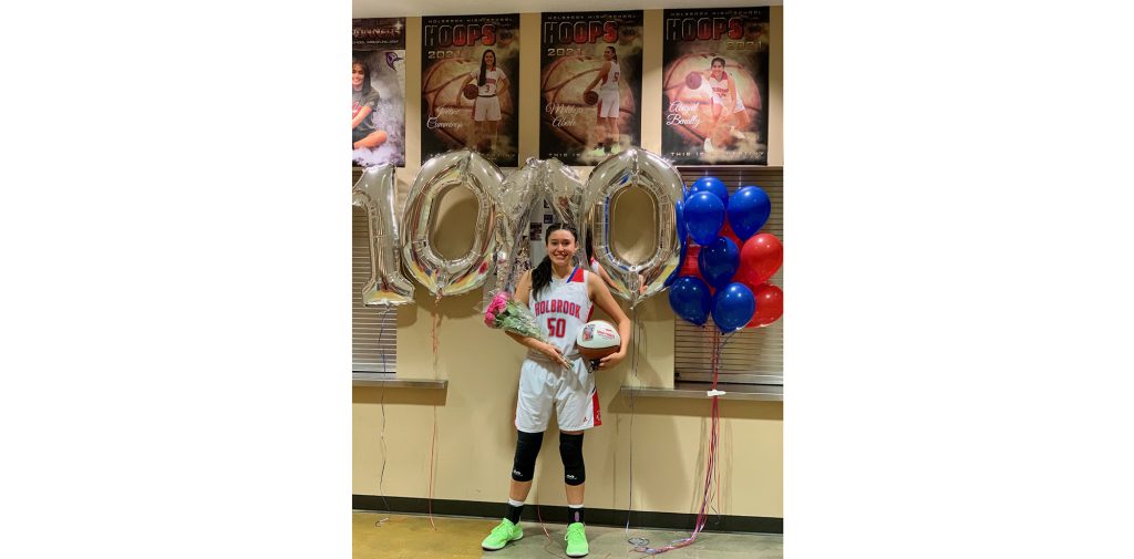 Photo courtesy of Greg PerkinsRoadrunner Mateyha Aberle (pictured) led all scorers to score her 1,000th career point as a Lady Roadrunner during last week’s game against the Yellowjackets.