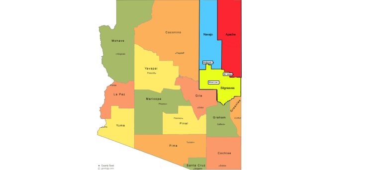 Map designed by Jesse ValenciaThis map shows the potential county lines for Navajo, Apache and the proposed Sitgreaves counties that will now receive the attention of a study committee.