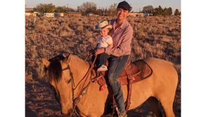 Photo by Tammy GrayIt was a special afternoon for 15-month-old Victoria Serna as she shared her first horseback ride with her mom Katherine Serna just in time for Mother's Day, which is coming up on Sunday, May 9. Victoria is also the daughter of Reuben Serna, and the granddaughter of David and Silvia Wright, and James and Cindy Serna.