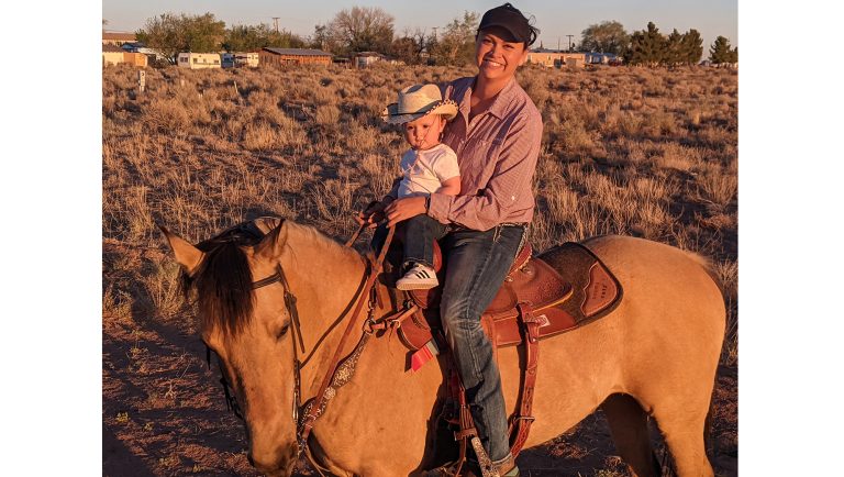 Photo by Tammy GrayIt was a special afternoon for 15-month-old Victoria Serna as she shared her first horseback ride with her mom Katherine Serna just in time for Mother's Day, which is coming up on Sunday, May 9. Victoria is also the daughter of Reuben Serna, and the granddaughter of David and Silvia Wright, and James and Cindy Serna.