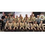 Photo courtesy of the Navajo County Auxiliary VolunteersThose graduating and taking part in the graduation of the 30th SAV graduation include (front row, left to right) Aidan Williamson, Marybell Ruales, Alison Hearn, Cienna Freman, Karter Dahkoshay, Lori Nelson, Sophie Hamblin, (middle row) Warn Bunyan, Cayce Garcia, Larry Stone, Renee Norman, Ernestina Payne, Jeremy Kitabjian, Tim Newell, (back row) St. Johns Sgt. Ty Bond, NCSO Chief Brian Swanty, Josh Bechtol, Nathan King and NCSO Sheriff David Clouse.