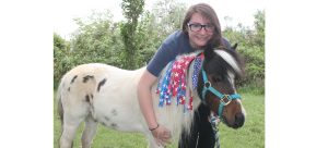 Photo by Linda KorRebecca Berge of Joseph City and her miniature horse Dandy are all set for their Independence Day celebration. The coming weekend has plenty of fun events and fireworks in both Holbrook and Winslow to take part in.