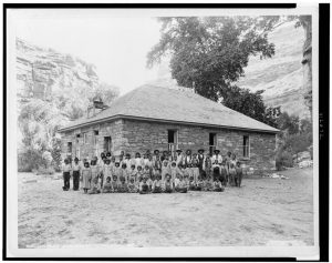 Photo courtesy of the Library of CongressChildren at Havasupai Indian School in Cataract Canyon, Arizona, in 1901.