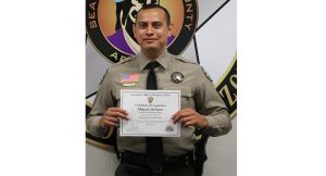 Photo courtesy of the Navajo County Sheriff’s OfficeNavajo County Sheriff’s Office Deputy Shayne Jackson (pictured) has graduated from Drug Recognition Expert (DRE) School. By graduating, Deputy Jackson is now certified to recognize signs and symptoms of the drug-impaired driver through the International Association of Chiefs of Police (IACP) as a nationally recognized DRE. The course was hosted by the Arizona Governor’s Office of Highway Safety.