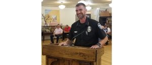 Photo by L. ParsonsWinslow Police Chief Ken Arend beamed with pride as his department was recognized by the Winslow City Council for acquiring accreditation.