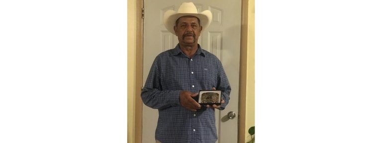 Photo courtesy of Navajo County FairgroundsNavajo County Fairgrounds Maintenance Manager Jose Villareal was recently honored at the Friday Night Fall Barrel Series on Aug. 27 held at the fairgrounds. Villareal has managed and maintained the grounds and the facility for 35 years, making it a source of pride for all of Navajo County.