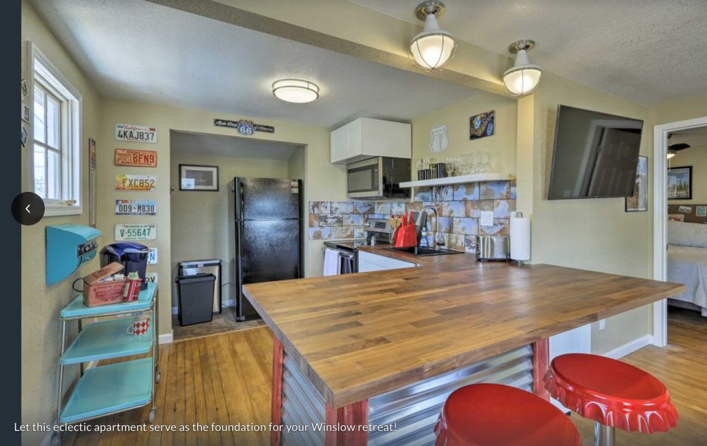 Photo by Jackie WolfThe Afterglow, a space available for rent as a lodging option in Joseph City features vintage furnishings.