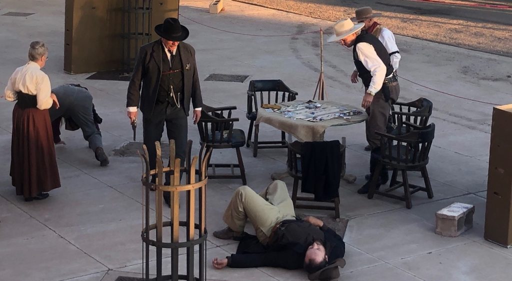 Photos by Linda KorHolbrook celebrated its roots last weekend with Old West Fest. The Holbrook Reenactors entertained with a skit of what was likely not an uncommon event in Holbrook’s rowdier days.