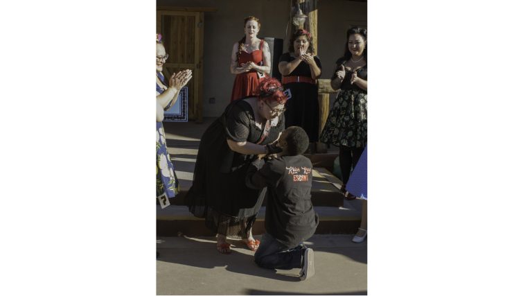 Photos by Talaina KorCharleigh Betts said “I do” when Jon Fulgium took the opportunity to ask for her hand in marriage during the pinup competition at Inkfest over the weekend.