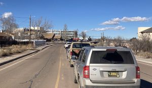 Photo by George JoeWith the surge in Omicron, COVID-19 testing lines like this one at the Gallup Indian Medical Center in Gallup, NM., last Friday are a common site.