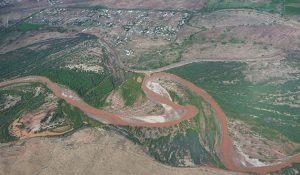 Photo courtesy of Navajo CountyThe Winslow Levee was decertified in 2008, leaving Winslow unable to fully realize its potential for economic prosperity. The decertification of the levee placed nearly two-thirds of Winslow residents, most of which live below the federal poverty line, into the position of needing to carry flood insurance they cannot afford.