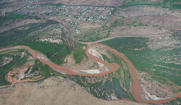 Photo courtesy of Navajo CountyThe Winslow Levee was decertified in 2008, leaving Winslow unable to fully realize its potential for economic prosperity. The decertification of the levee placed nearly two-thirds of Winslow residents, most of which live below the federal poverty line, into the position of needing to carry flood insurance they cannot afford.