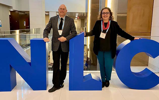 Photo courtesy of Roberta “Birdie” CanoWinslow Mayor Roberta “Birdie” Cano (right) and Councilman Jim Maclean (left) recently attended the National League of Cities Congressional Conference in Washington, D.C. to meet with legislators and lobbyists about rural Arizona issues.