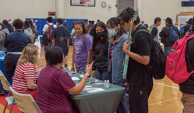 Over 200 students took part in the job fair hosted by Holbrook High School where they learned of the many job opportunities available in the region.