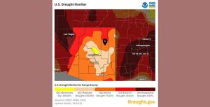 Photo courtesy of NOAAThis map from the National Oceanic and Atmospheric Administration shows drought conditions across Arizona.