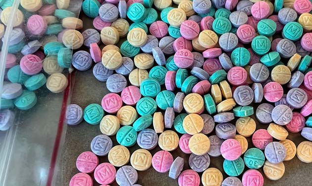 Photos courtesy of the Drug Enforcement AdministrationThe deadly opioid fentanyl is now being sold in bright candy colors and can come in pill, powder and blocks that resemble sidewalk chalk.