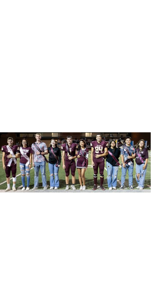Photo by Richard LarsonWinslow High School’s Homecoming Court includes, (left to right) Keaton Kislingbury, Sasha Medina Quintana, Cody Fischer, Sophia Chacon, Bryan Larsen, Alysa Lesperance, Seth Matrecito, Susana Sanchez Rosales, Parker Stubblefield and April White.