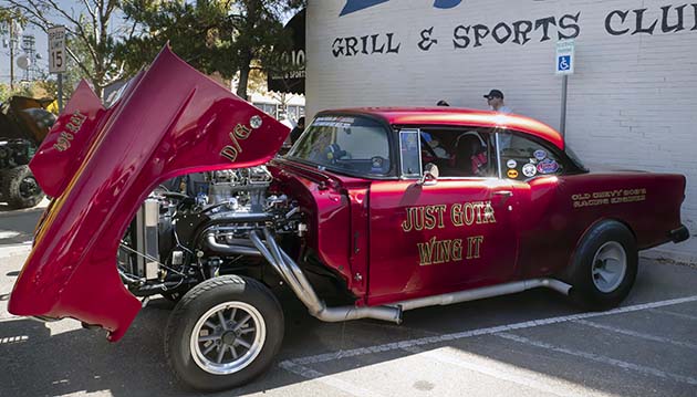 Photo by Richard LarsonThis 1955 Chevy Bel Air owned by Steve and Bobbie Wing of Lakeside was one of 218 registered cars that took park in the 27th Annual Just Cruis’n Car Show held last weekend in Winslow.