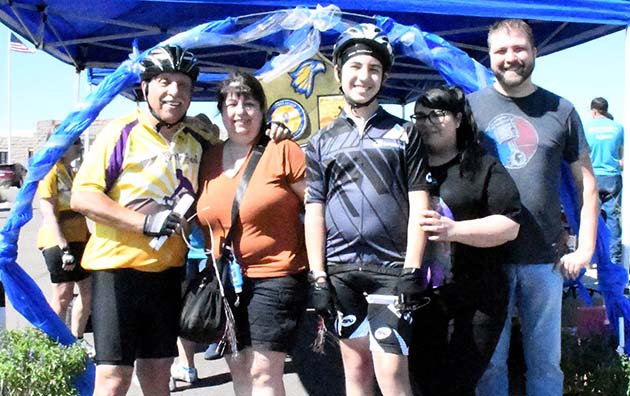 Photos courtesy of NPC Friends & FamilyCarlos Gomez (left) and his 14-year-old grandson Link Hedman (center) pedaled the park together for a truly bonding experience.