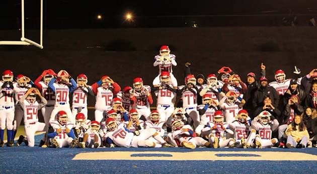 Photo by Tatum NezThe Holbrook Roadrunner football team won their Friday night game against the Hopi Bruins, making this the team’s first undefeated regular season in 43 years! The team will be heading into the state playoffs to face the Verita Prep Falcons at 7 p.m. this Friday at Roadrunner Stadium under the direction of Head Coach Shawn Holley. Tickets for the game are $10 for adults and $5 for students and can be purchased online only at https://gofan.co/app/events/752188.