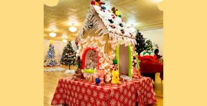 Photo by Jim BuckleyThis delightful ginger bread home was one of the many displays at the Winslow Festival of Trees.