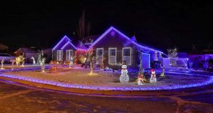 Photos by Monique ChavezFirst place winner for the Winslow Arts Council Christmas Lights Competition was the residence at 2045 Easy St.